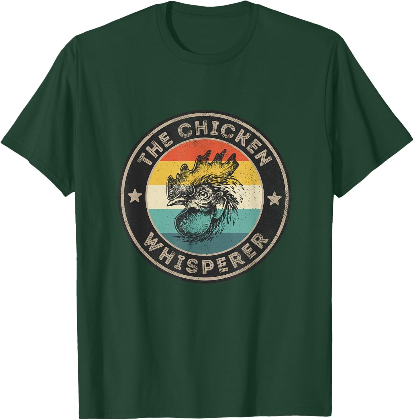 Chicken Whisperer Shirt Vintage Retro Chickens Farmer T-Shirt - T-Shirt | Forest