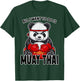 Muay Thai Panda All I Want To Do Is Cute Bear Boxer T-Shirt - T-Shirt | Forest