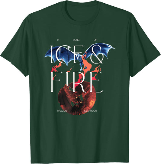 Game Of Thrones A Song Of Ice & Fire Prophecy Big Chest Logo T-Shirt - T-Shirt | Forest