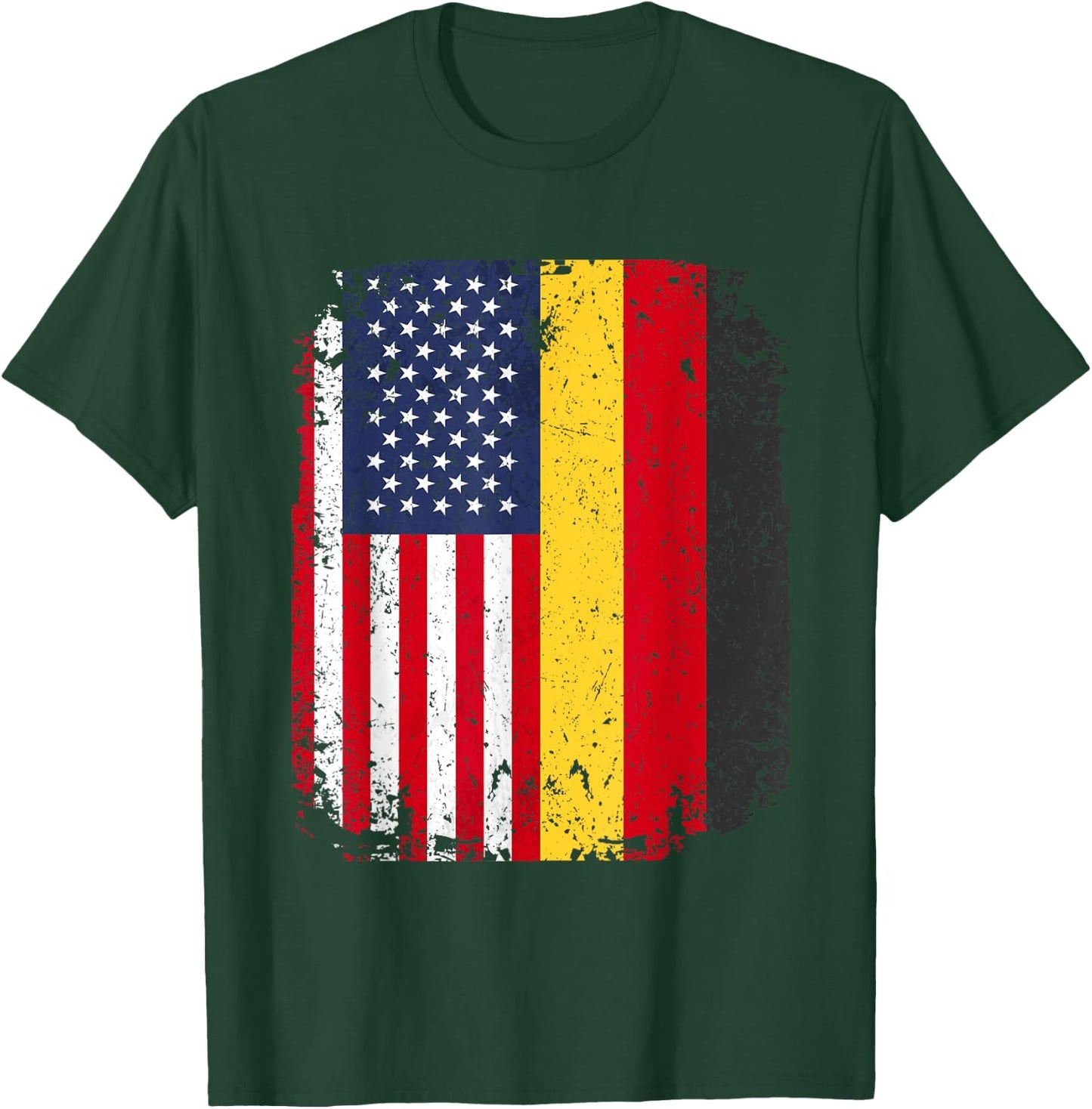 USA American Germany Flag German Dual Citizenship Gift T-Shirt - T-Shirt | Forest