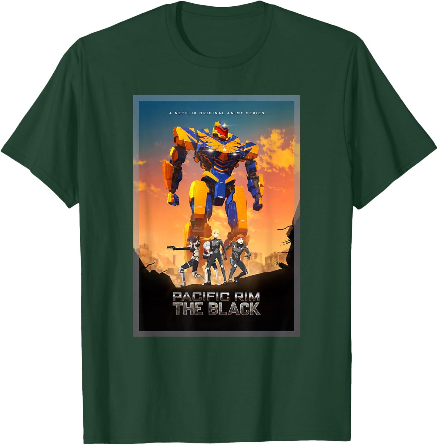 Pacific Rim The Black Poster T-Shirt - T-Shirt | Forest