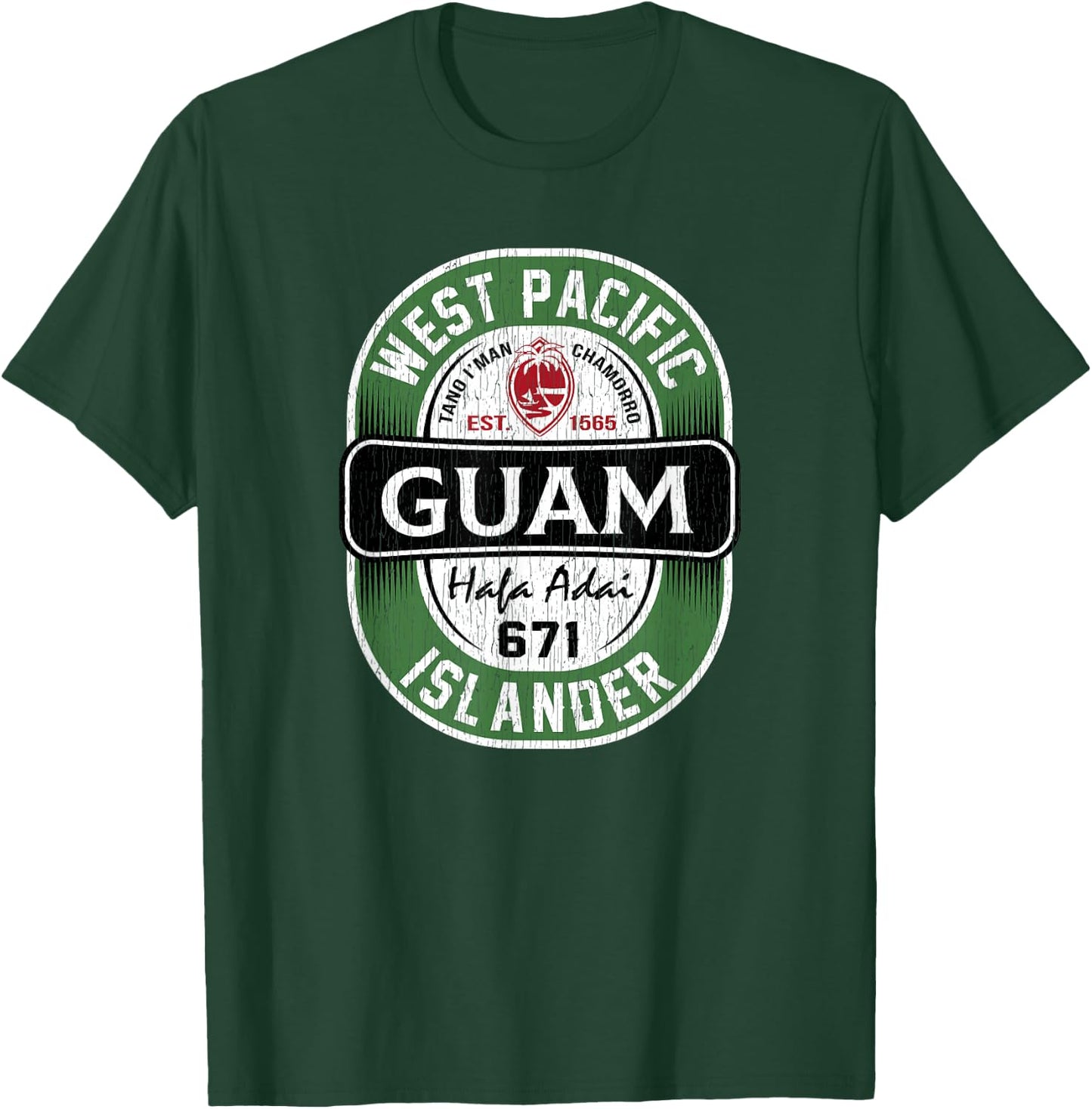 Hafa Adai - Vintage Guam T-Shirt - T-Shirt | Forest