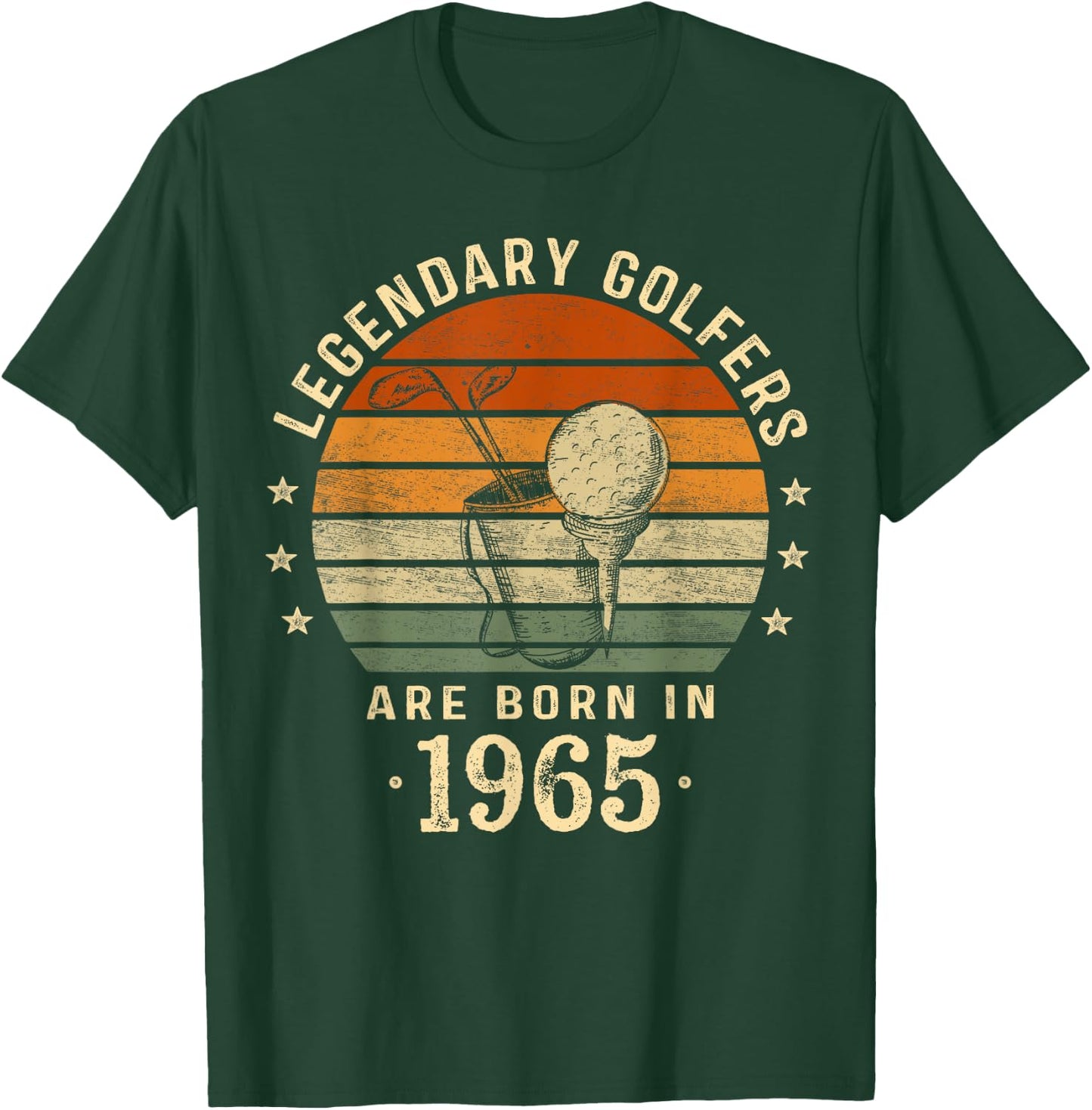 Legendary Golfers Are Born In 1965 59th Birthday Golf Gifts T-Shirt - T-Shirt | Forest