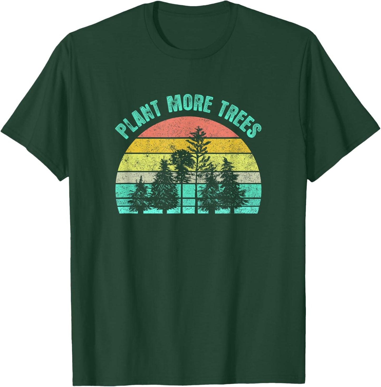 Arbor Day 2021 Plant More Trees Retro Nature Climate Earth T-Shirt - T-Shirt | Forest