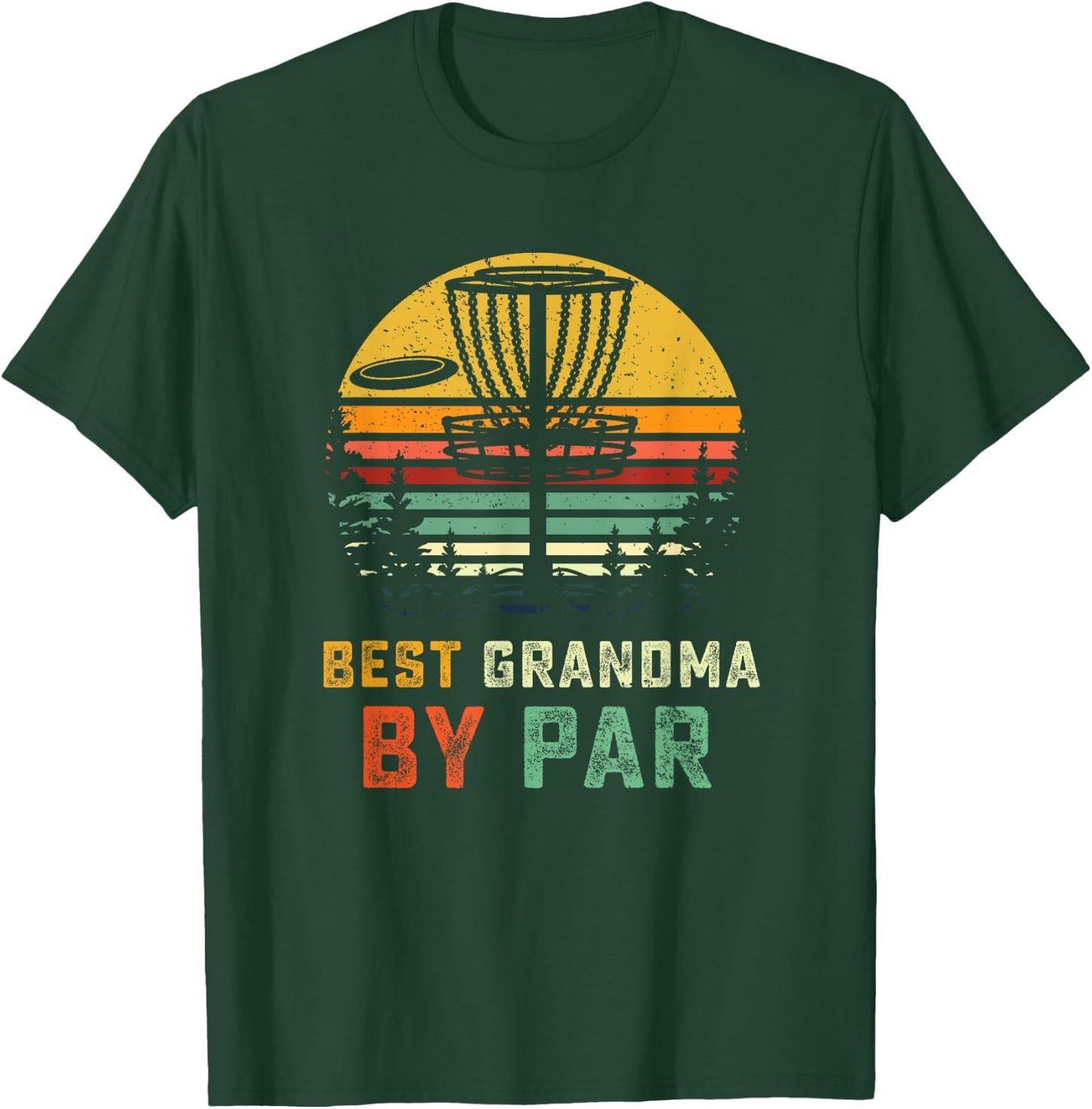 Best Grandma Disc Golf Gift Grandmother Frisbees Disk Golfer T-Shirt - T-Shirt | Forest