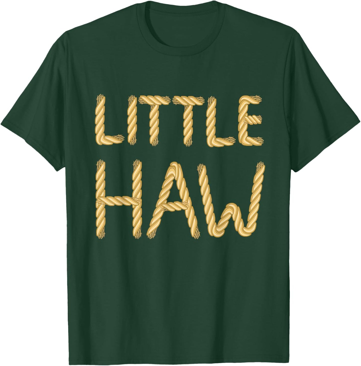 Little Haw Western Theme Country Rope Rodeo Sorority Reveal T-Shirt - T-Shirt | Forest