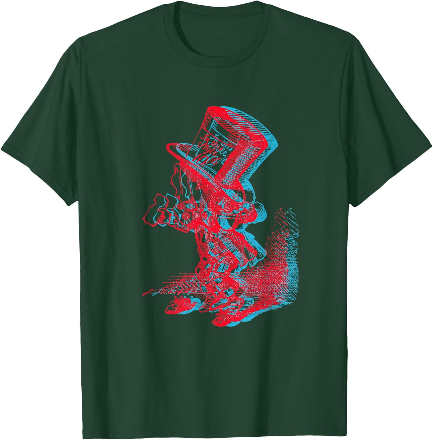 Mad Hatter Anaglyph T-Shirt - T-Shirt | Forest