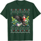 Eagle Lover Gift Ugly Santa Riding Eagle Christmas T-Shirt - T-Shirt | Forest