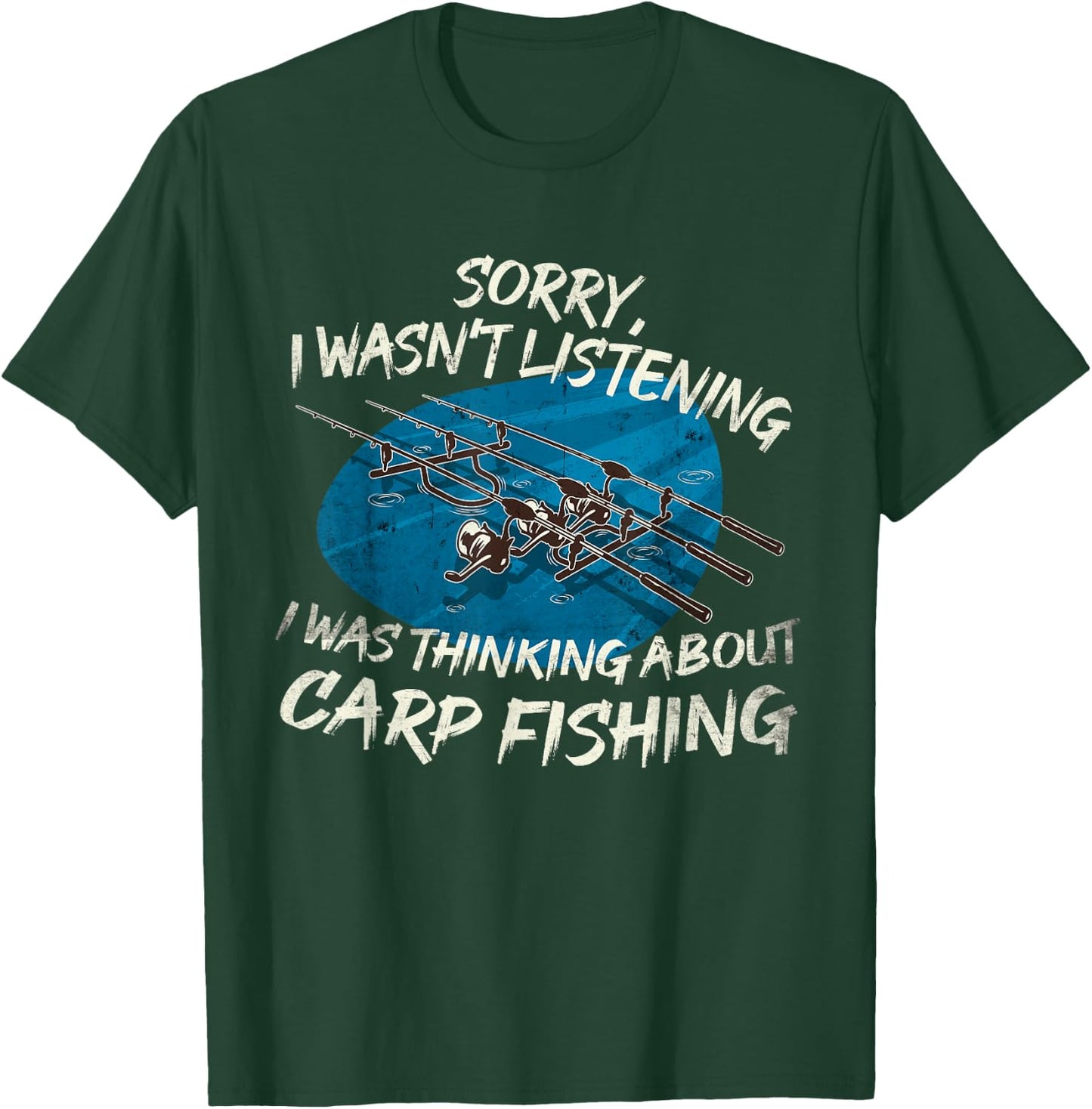 Rod Pod motif sorry was thinking about Carp Fishing T-Shirt - T-Shirt | Forest