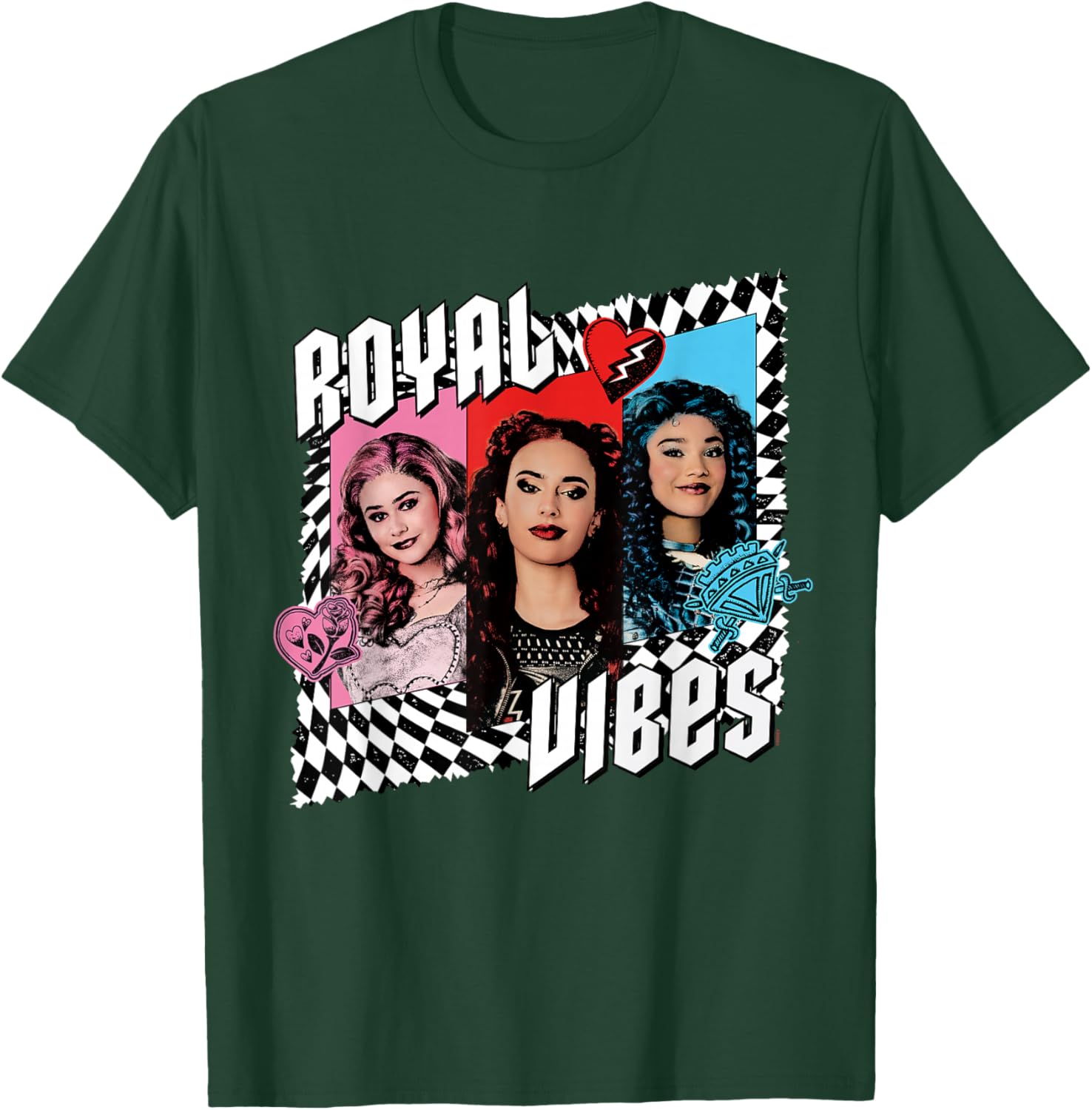Disney Descendants 4: The Rise of Red Trio Royal Vibes T-Shirt - T-Shirt | Forest