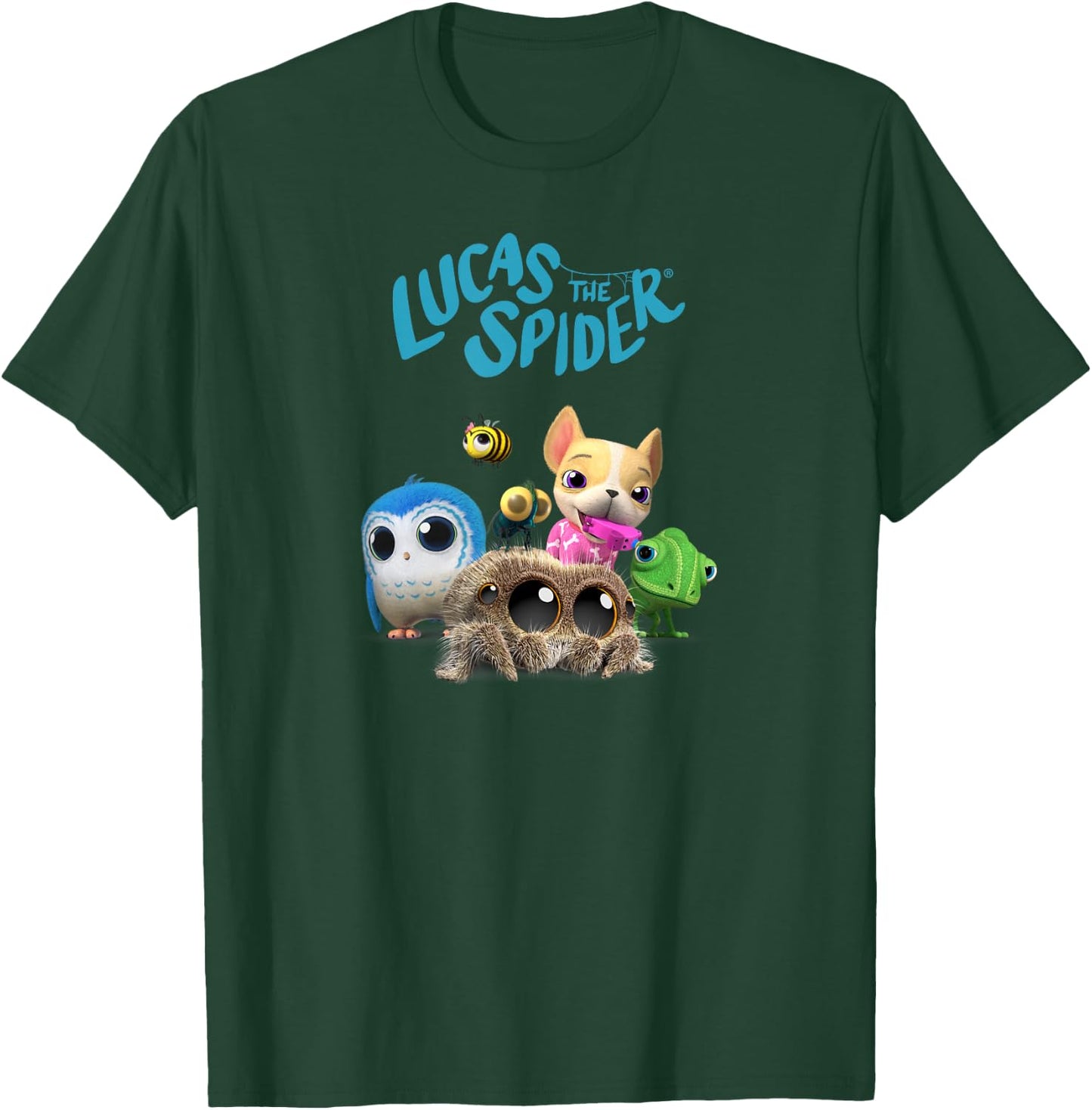 Lucas The Spider & Friends T-Shirt - T-Shirt | Forest