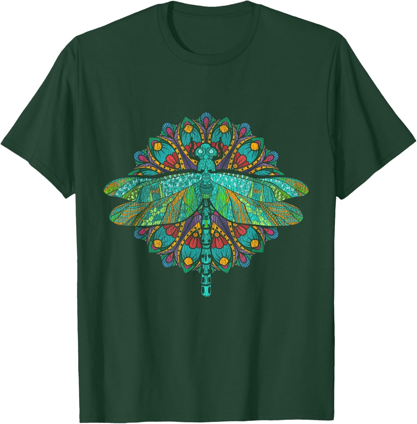 Wildlife Insect Animal Lover Hippie Gift Nature Dragonfly T-Shirt - T-Shirt | Forest