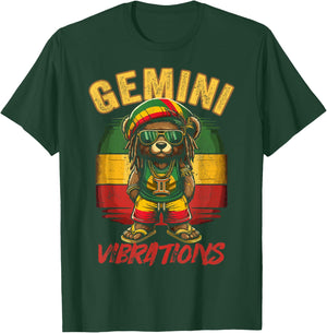 Gemini Vibes Rasta Reggae Teddy, Bear Island Beach Birthday Women T-Shirt - T-Shirt | Forest