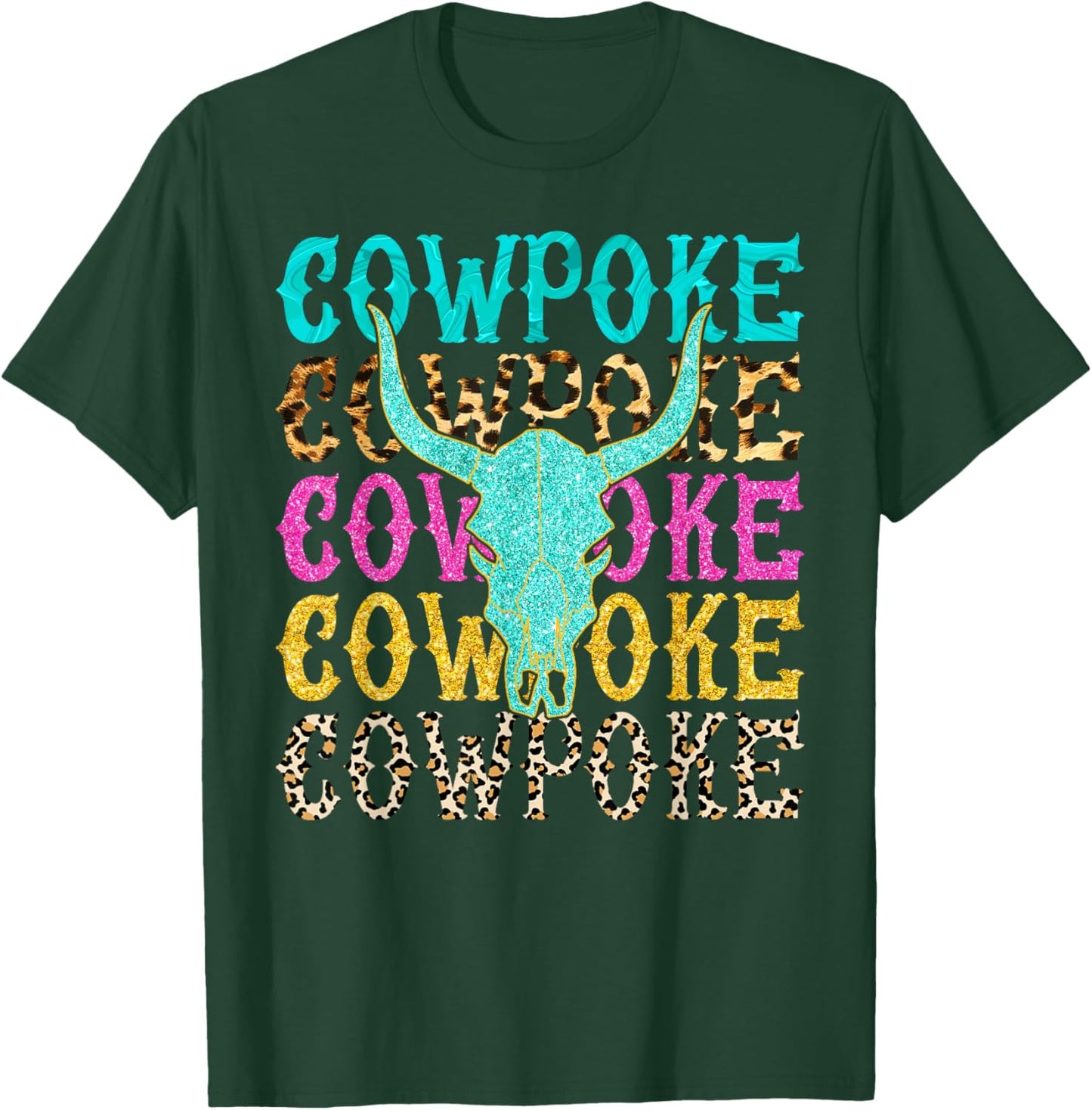 Western Cowpoke, I'm Just a Cowpoke In The Big Rodeo Retro T-Shirt - T-Shirt | Forest