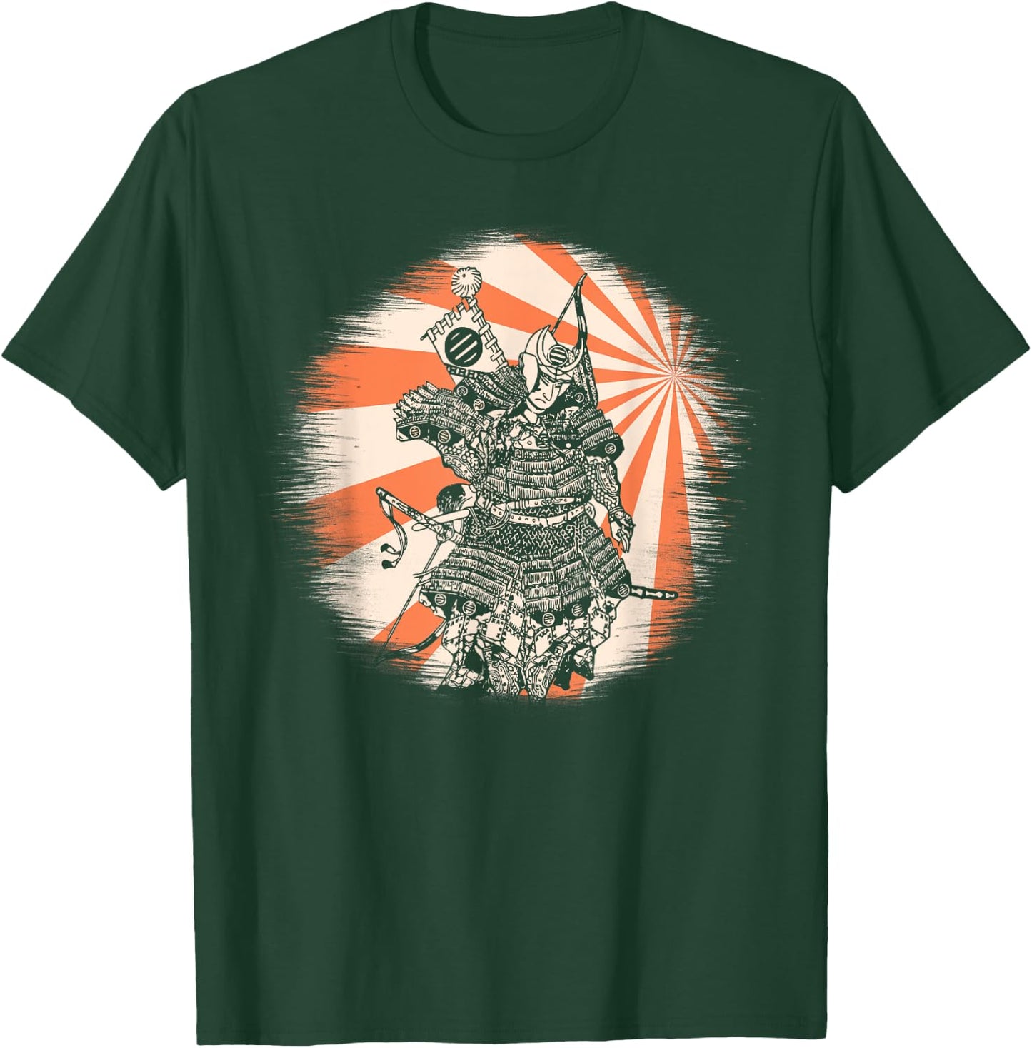 Japanese Art Samurai Japanese Retro Art Print T-Shirt - T-Shirt | Forest