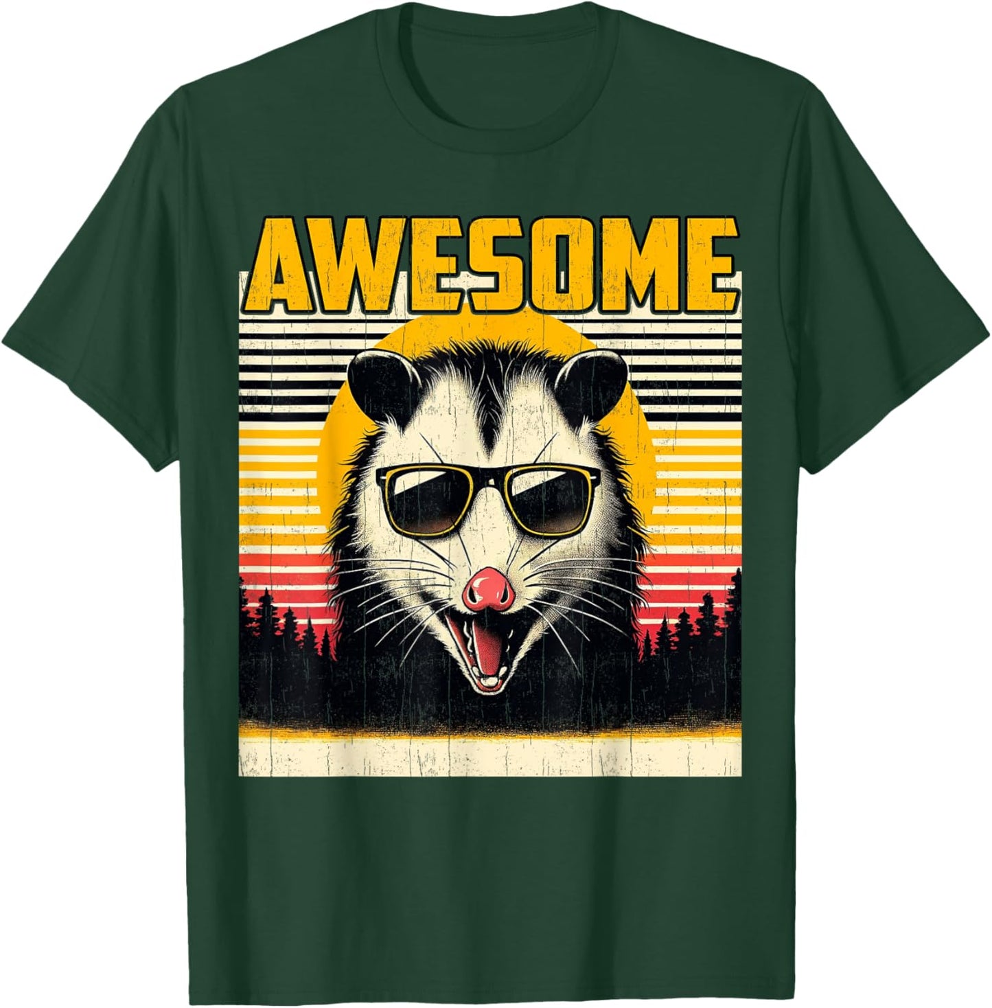Opossum-Shirt Funny Awesome Possum Men Dad Father's Day T-Shirt - T-Shirt | Forest
