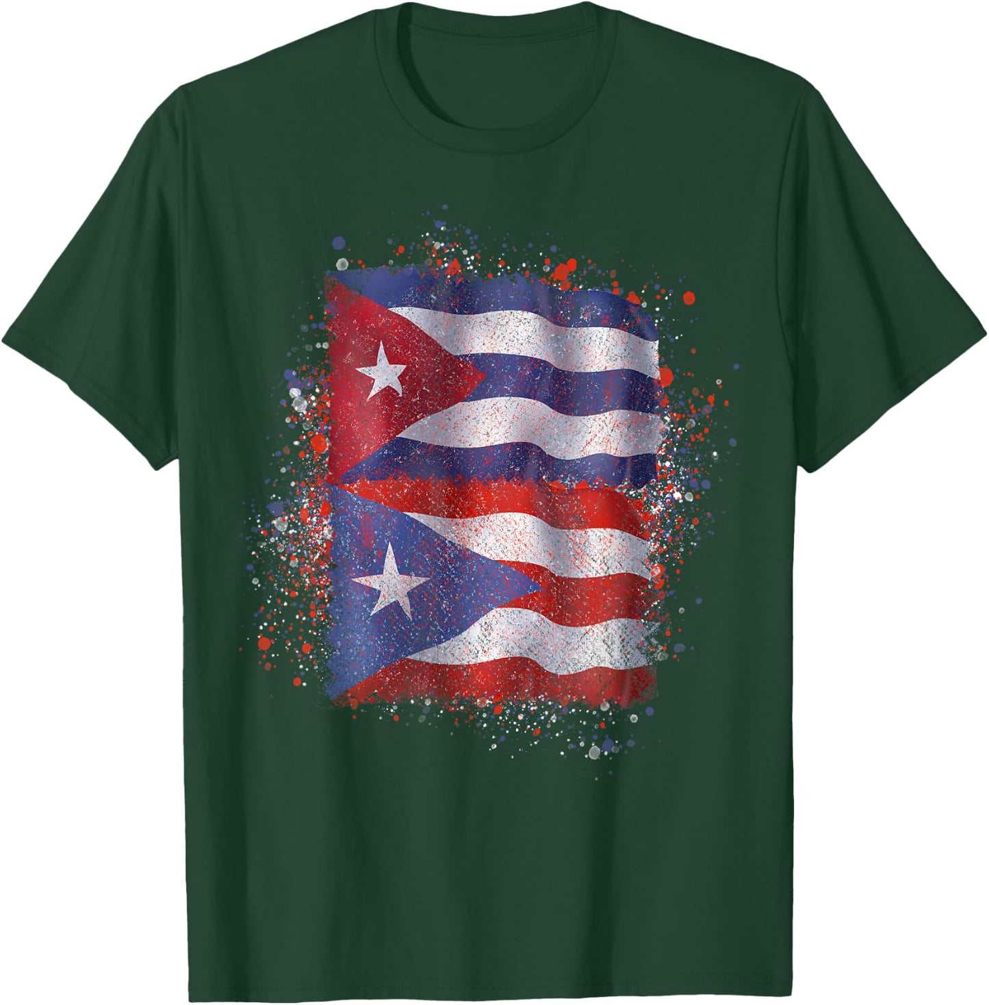 Puerto Rican Cuban Love T-Shirt - T-Shirt | Forest