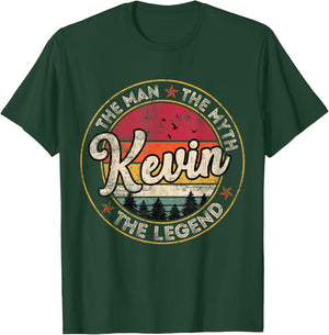 Kevin The Man The Myth The Legend Personalized Name T-Shirt - T-Shirt | Forest