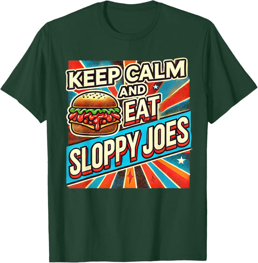 Funny Sloppy Joe Enthusiast | Retro Vintage Sloppy Joe T-Shirt - T-Shirt | Forest