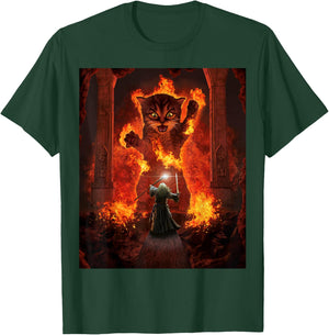 Balrog Cat Funny Kitten Kitty Cat Lover Men Women T-Shirt - T-Shirt | Forest