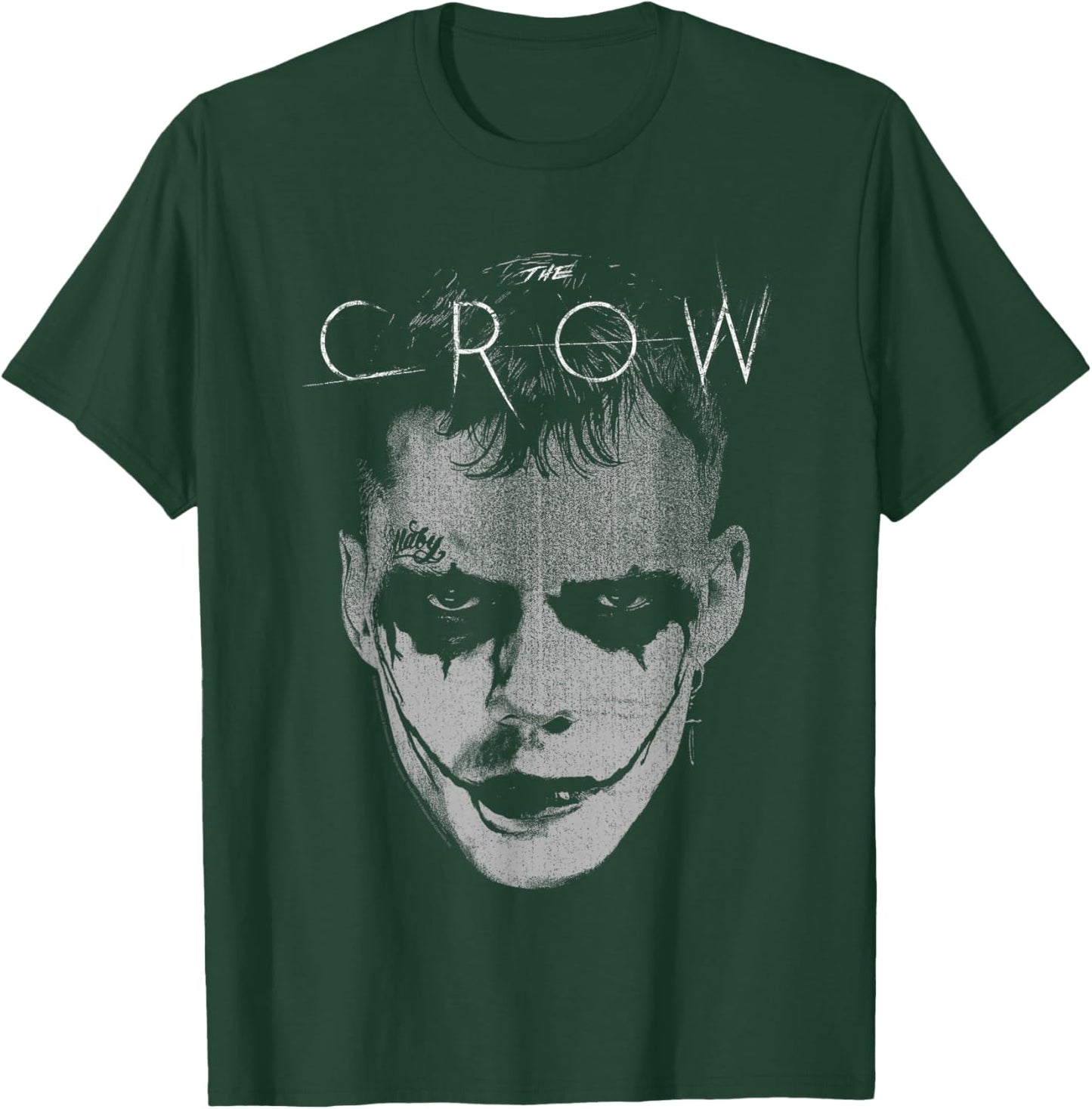 The Crow Official -Adults - Black - Small - Short Sleeve - - Modern - Movie-Themed - Letter Print T-Shirt - T-Shirt | Forest