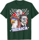 Washington Roosevelt Bald Eagle 4th Of July Patriotic Merica Kids Men T-Shirt - T-Shirt | Forest