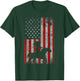 AMERICAN FLAG Cowboy Women Gift Horseback Equestrian Horse T-Shirt - T-Shirt | Forest
