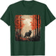 Nature Forest Women Landscape Men Children Full Moon Wolf T-Shirt - T-Shirt | Forest