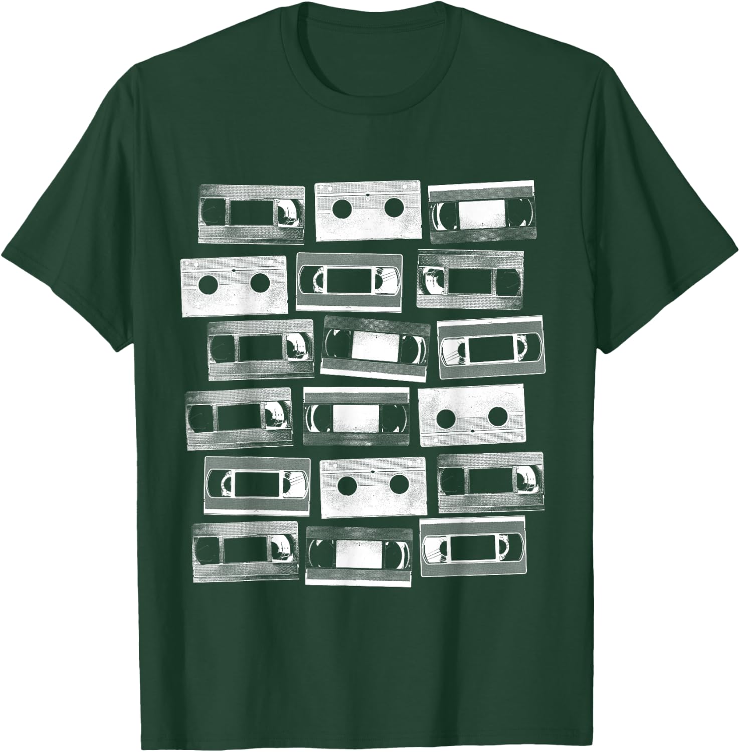 VHS Cassette Tapes 1980s VCR Video Retro Movies T-Shirt - T-Shirt | Forest