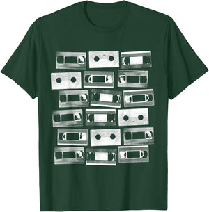VHS Cassette Tapes 1980s VCR Video Retro Movies T-Shirt - T-Shirt | Forest