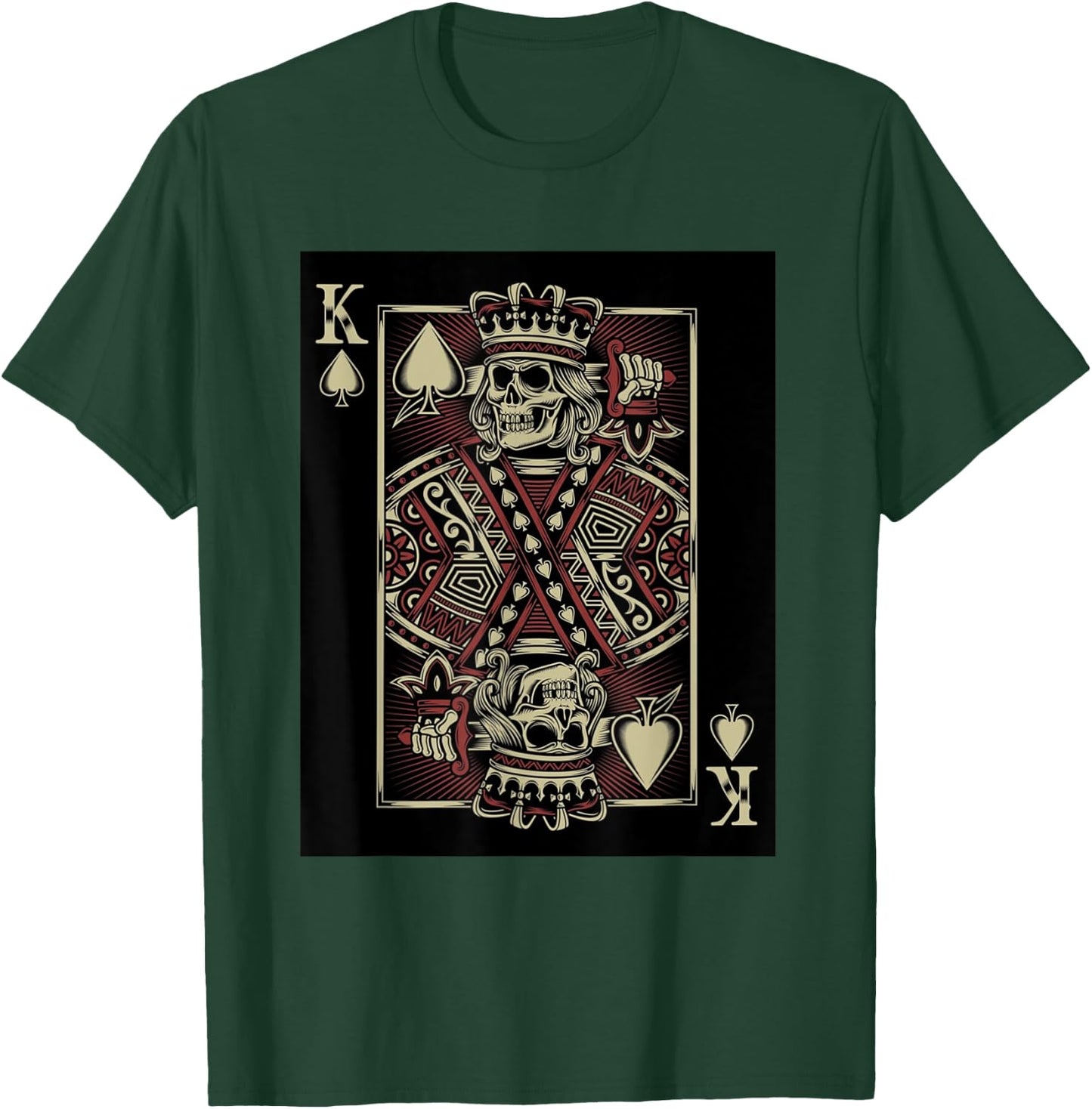 King of Death Grim Reaper Playing Card T-Shirt - T-Shirt | Forest