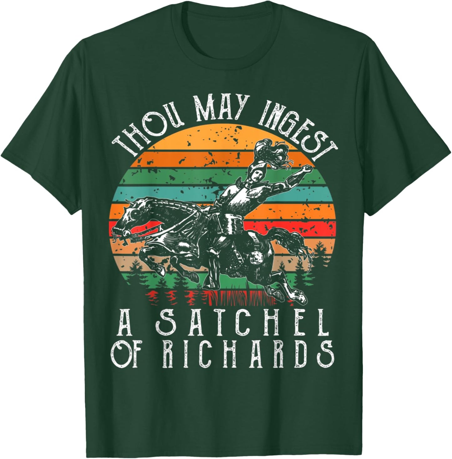 Vintage thou may ingest a satchel of Richards T-Shirt - T-Shirt | Forest