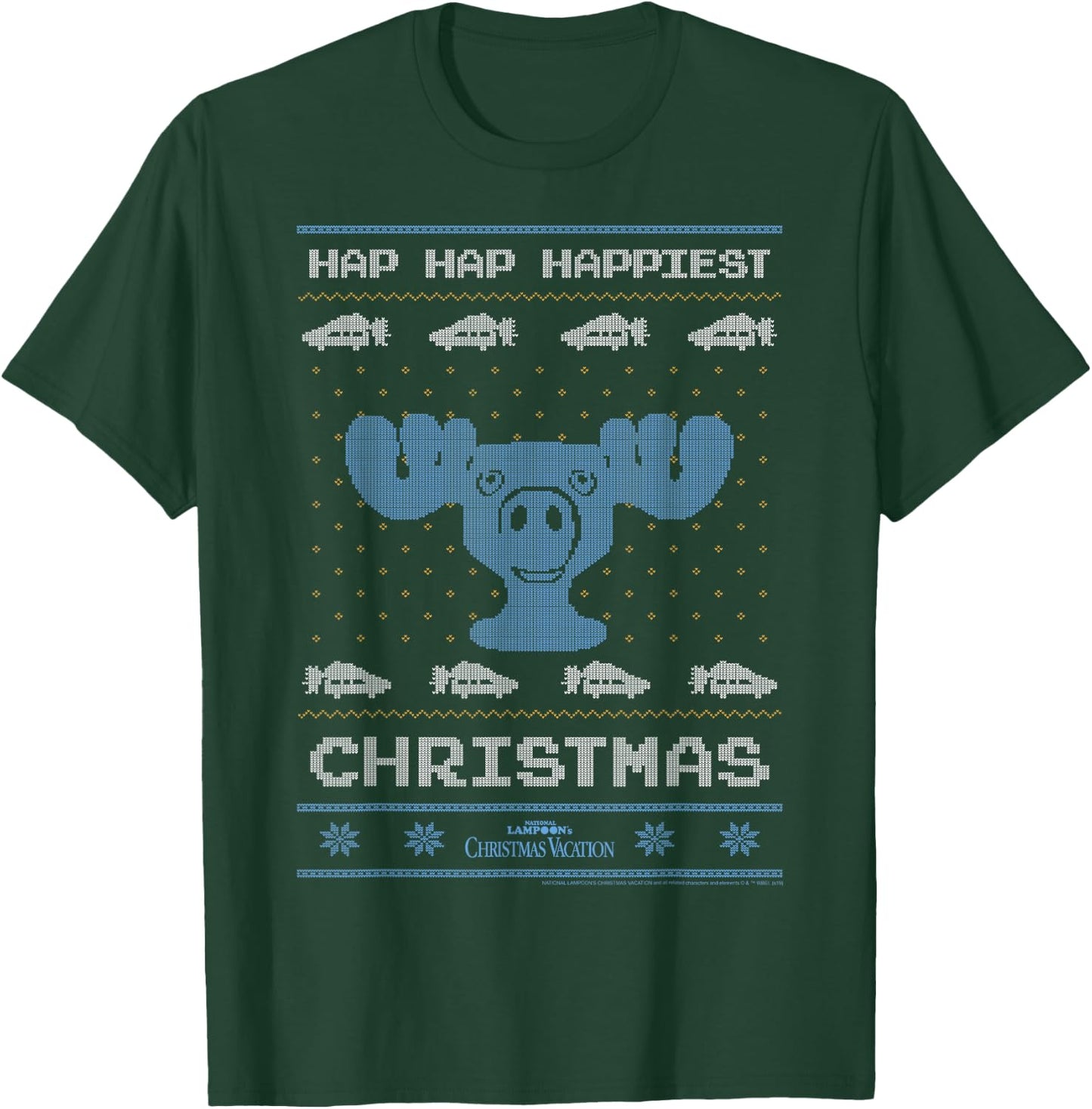 National Lampoon's Christmas Vacation Hap Hap Happiest Ugly T-Shirt - T-Shirt | Forest