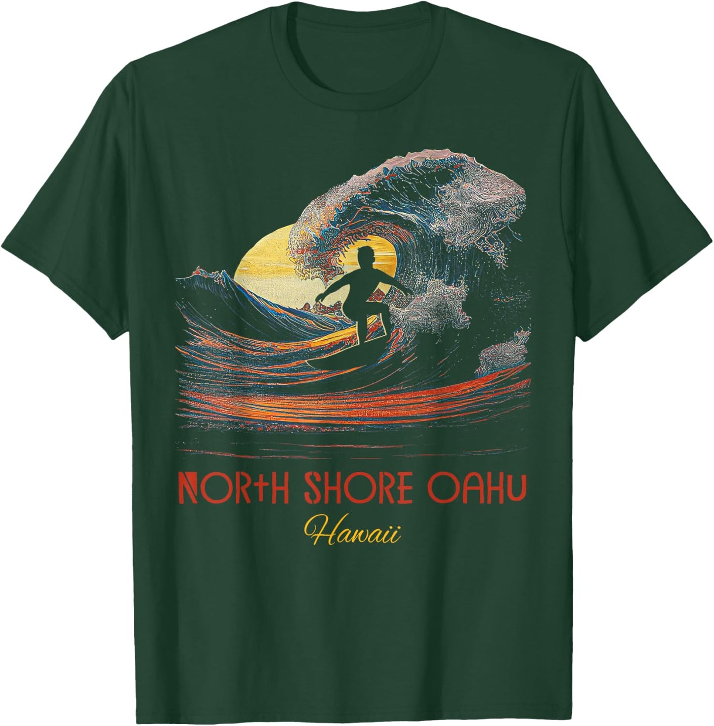 North Shore Oahu Hawaii T-Shirt - T-Shirt | Forest