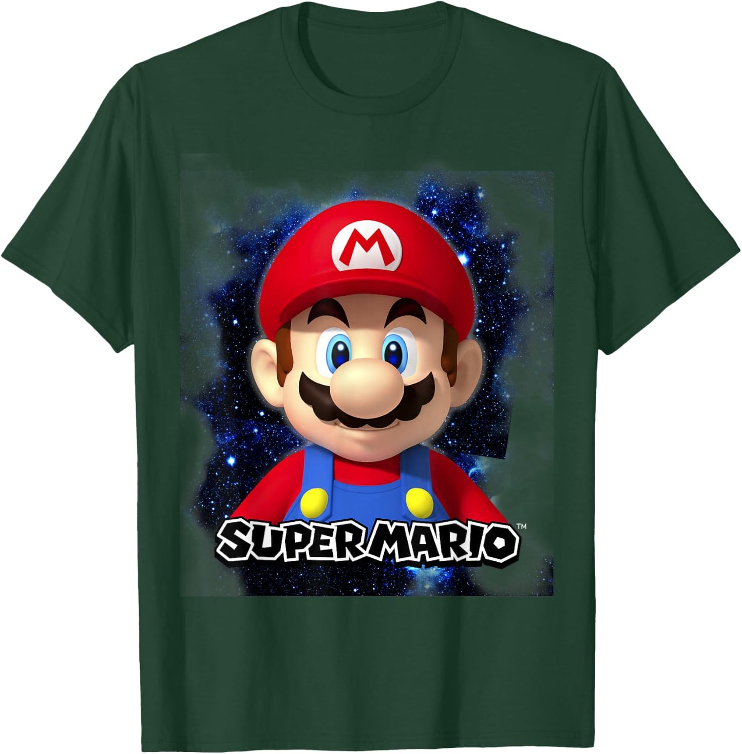 Super Mario Big Galaxy Nintendo Icon Mario Poster T-Shirt - T-Shirt | Forest
