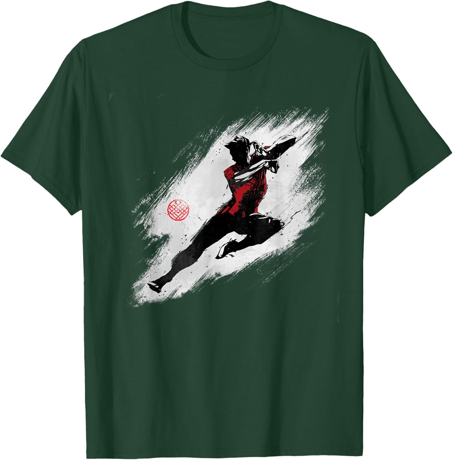 Marvel Shang-Chi and the Legend of the Ten Rings Ink Drawing T-Shirt - T-Shirt | Forest