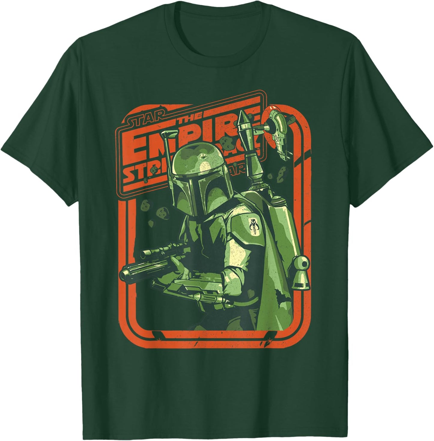 Star Wars The Empire Strikes Back Boba Fett Modern Portrait T-Shirt - T-Shirt | Forest