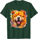 Chow Portrait | Portrait Colour Artwork T-Shirt - T-Shirt | Forest