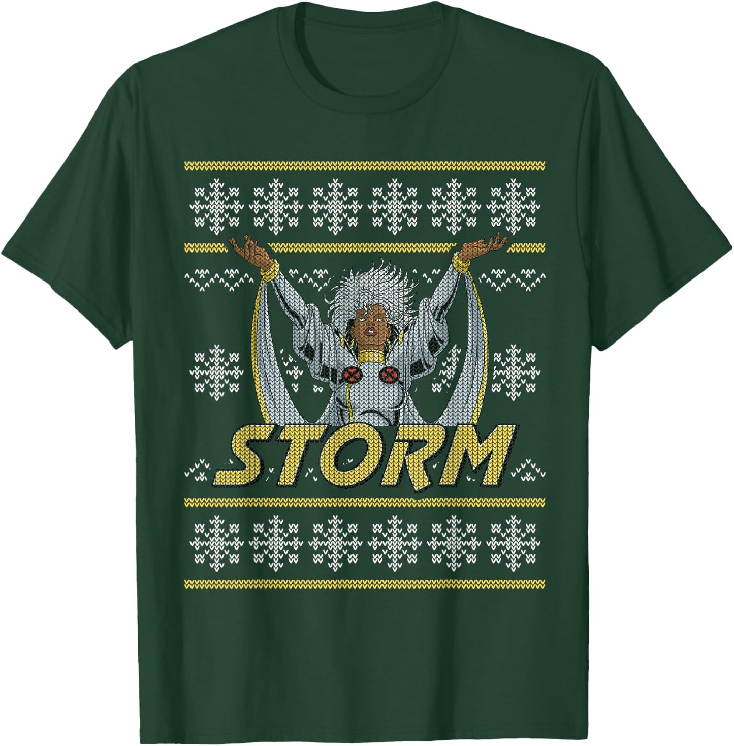 Marvel X-Men Storm Holiday Sweater T-Shirt - T-Shirt | Forest