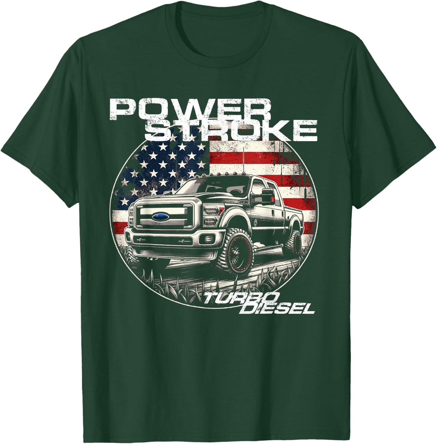 Diesel Power Stroke Truck 6.7 Coal Rolling Diesel Power T-Shirt - T-Shirt | Forest