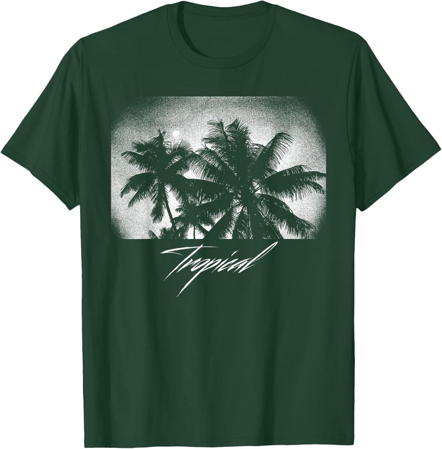 Palm Tree Silhouette Tree design, Vintage Graphic gift T-Shirt - T-Shirt | Forest