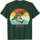 Maui, Hawaii Vintage Shark Retro Throwback Vacation T-Shirt - T-Shirt | Forest