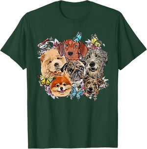 Dog Selfie Animal Pet Dog Lover T-Shirt - T-Shirt | Forest