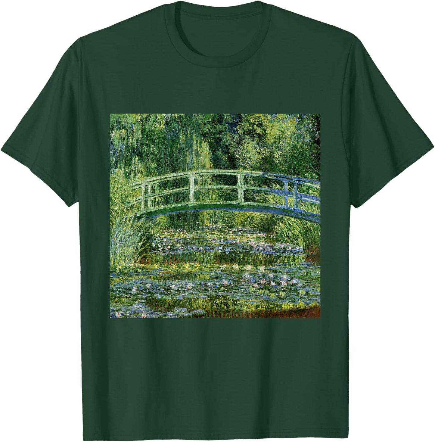 Monets Water Lilies and Japanese Bridge T-Shirt - T-Shirt | Forest