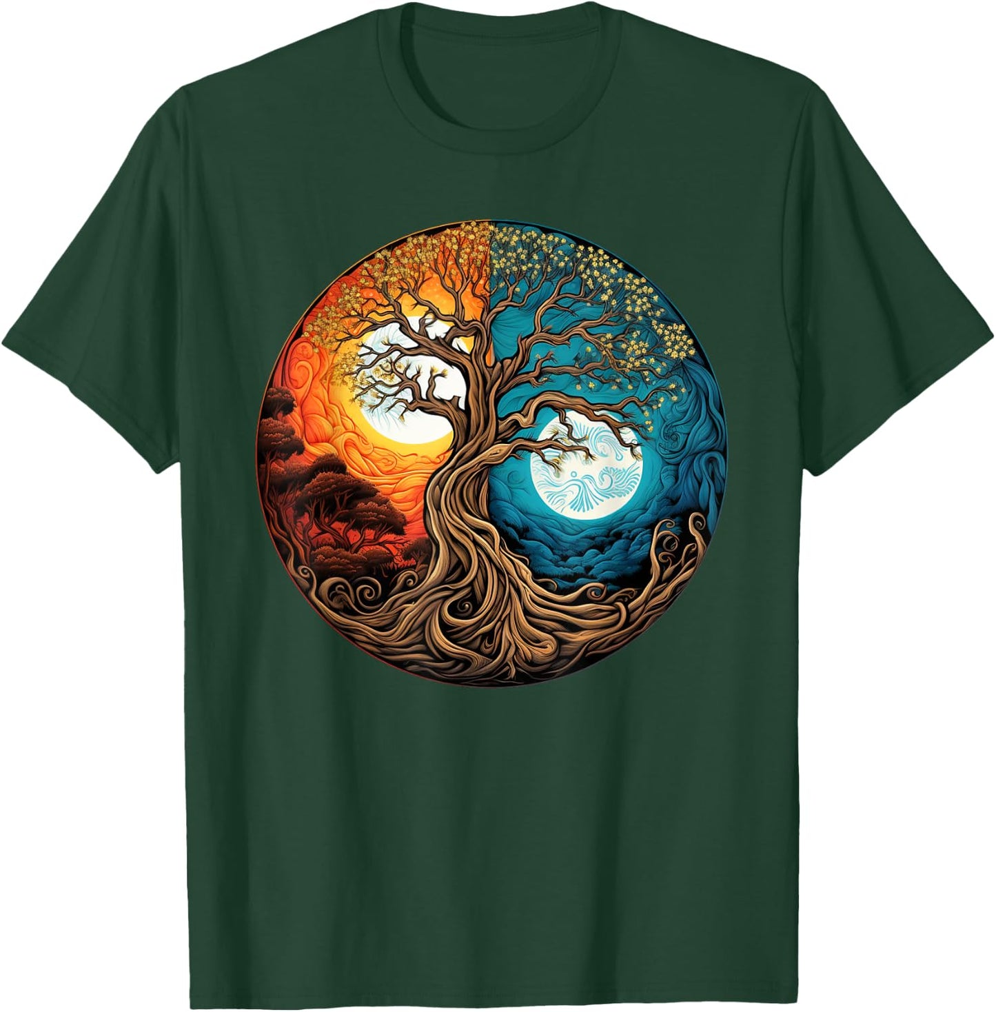 Yin Yang Tree of Life T-Shirt - T-Shirt | Forest