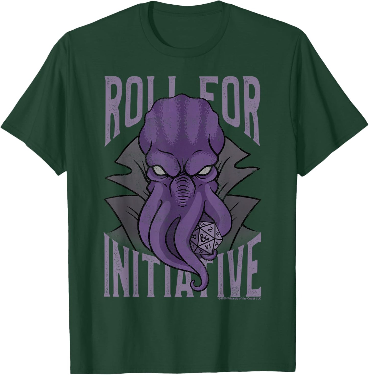Dungeons & Dragons Illithid Roll For Initiative T-Shirt - T-Shirt | Forest