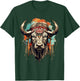 Buffalo Indian Artwork Wildlife Safari Nature Bison Portrait T-Shirt - T-Shirt | Forest