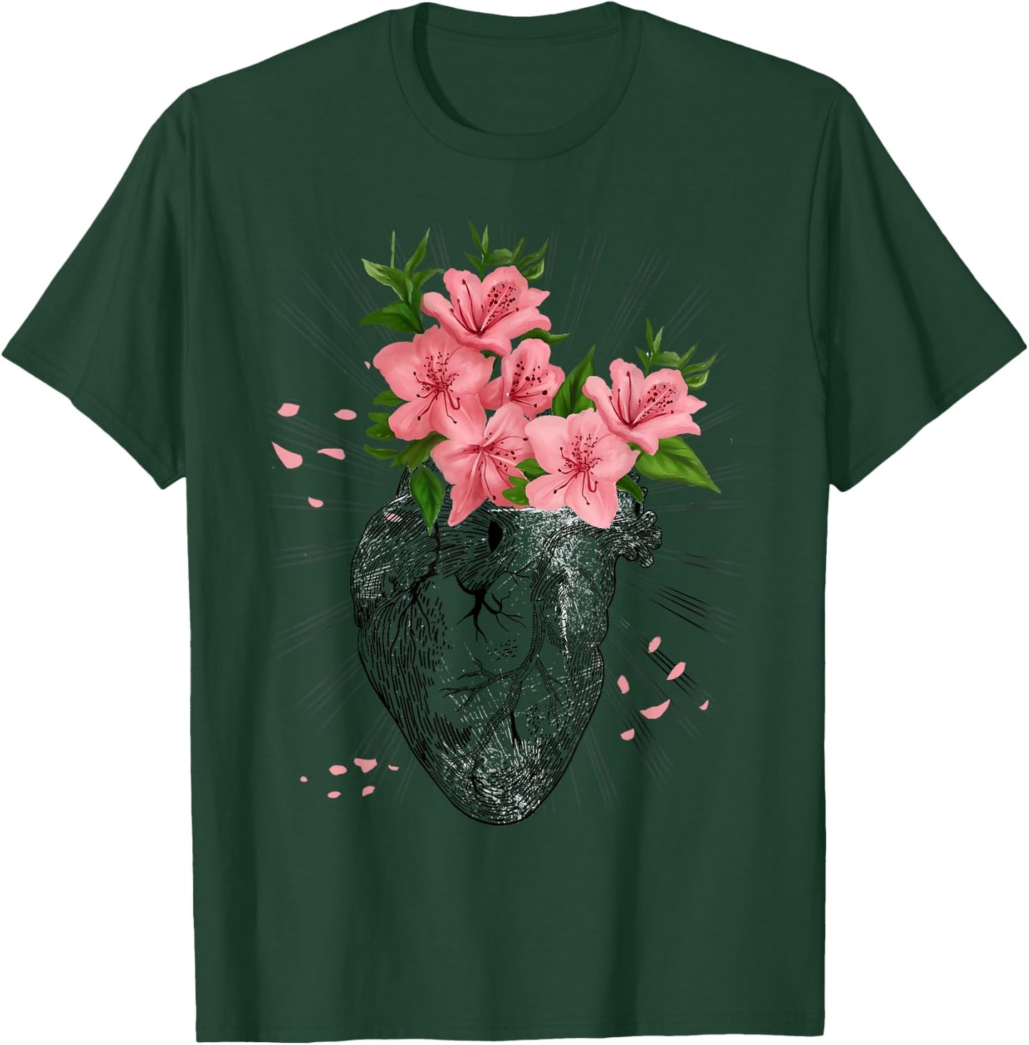 Funny Cardiology Cardiologist Human Heart Anatomical Gift T-Shirt - T-Shirt | Forest