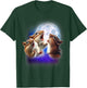 3 Chipmunk Howling At The Moon Funny Chipmunk Animal Lover T-Shirt - T-Shirt | Forest