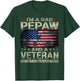 I'm A Dad Pepaw And Veteran Funny Retro Nothing Scares Me T-Shirt - T-Shirt | Forest